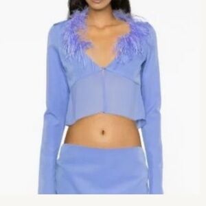 Danielle Guizio feather top